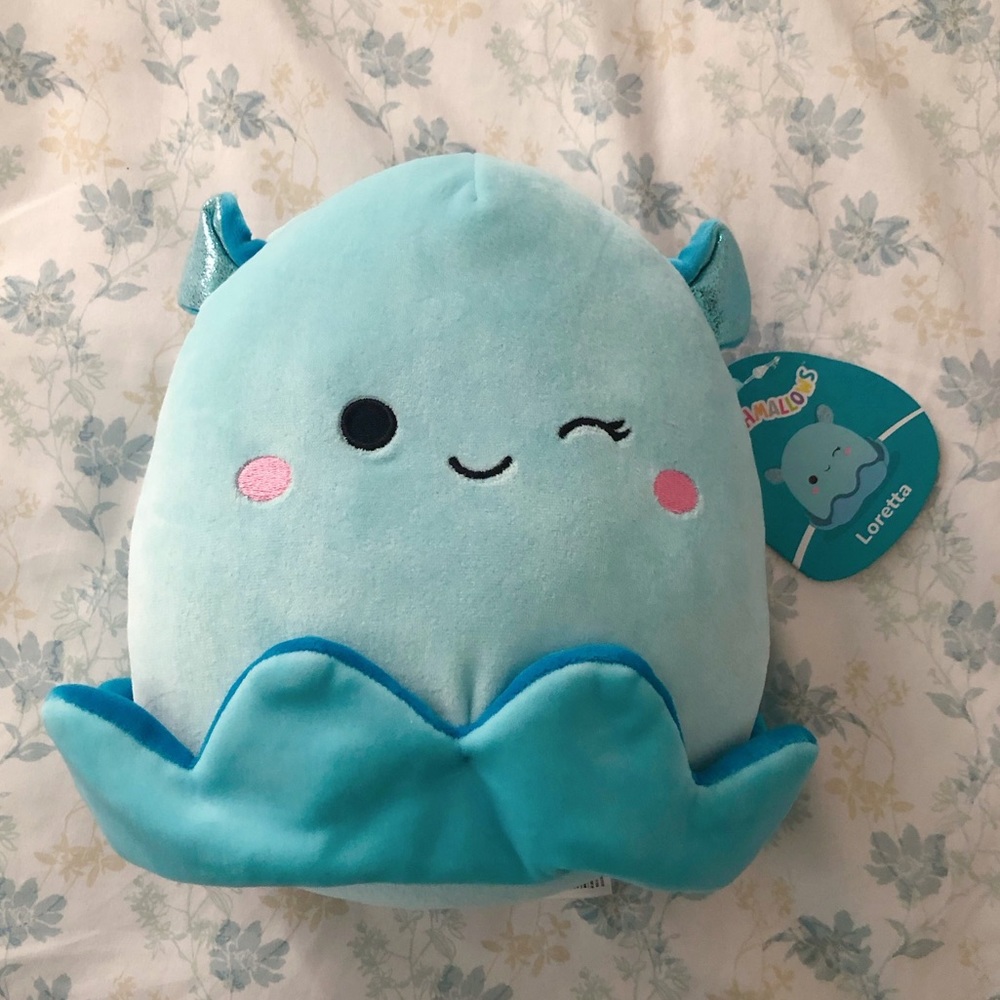 Loretta Blue Octopus Squishmallow Stuffed Animal 9 inches